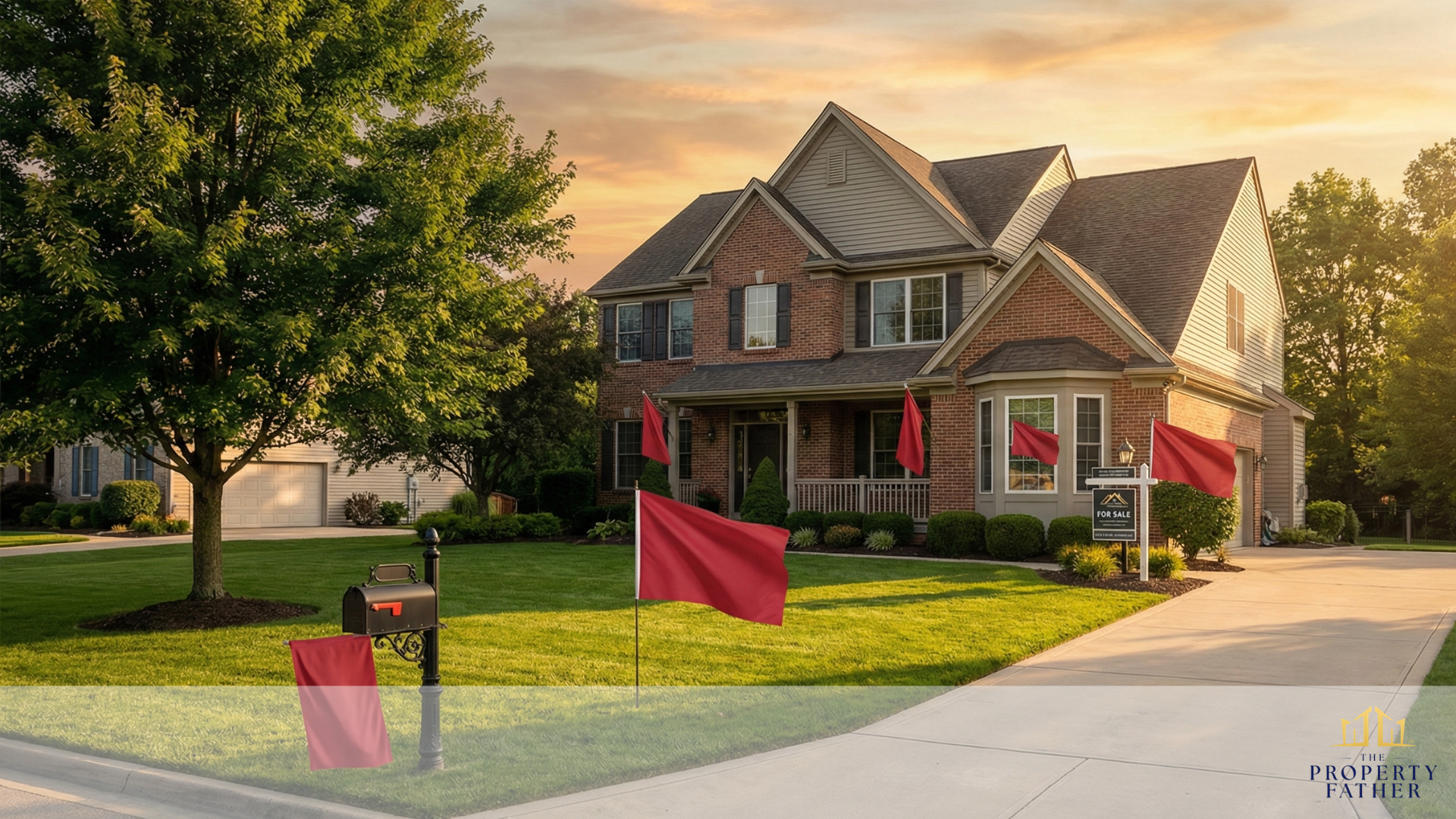 Long Island home with five red warning flags showing cash home buyer scams to avoid when selling property for cash